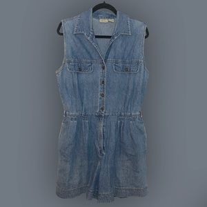 Retro Denim Romper